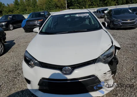 2016 Toyota Corolla L from USA, damaged, VIN 2T1BURHE4GC591354